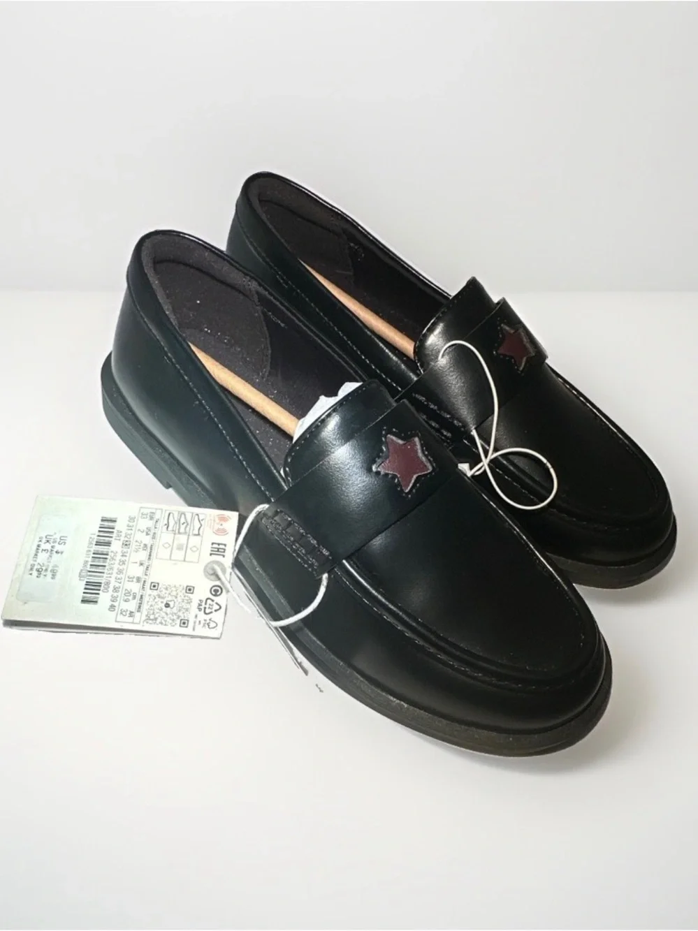 Zara Black Loafers | Kids US Size 2 | Brand New, Unworn